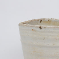 Wood-fired Shino Ceramic Katakuchi 片口 Matcha Whisking Bowl