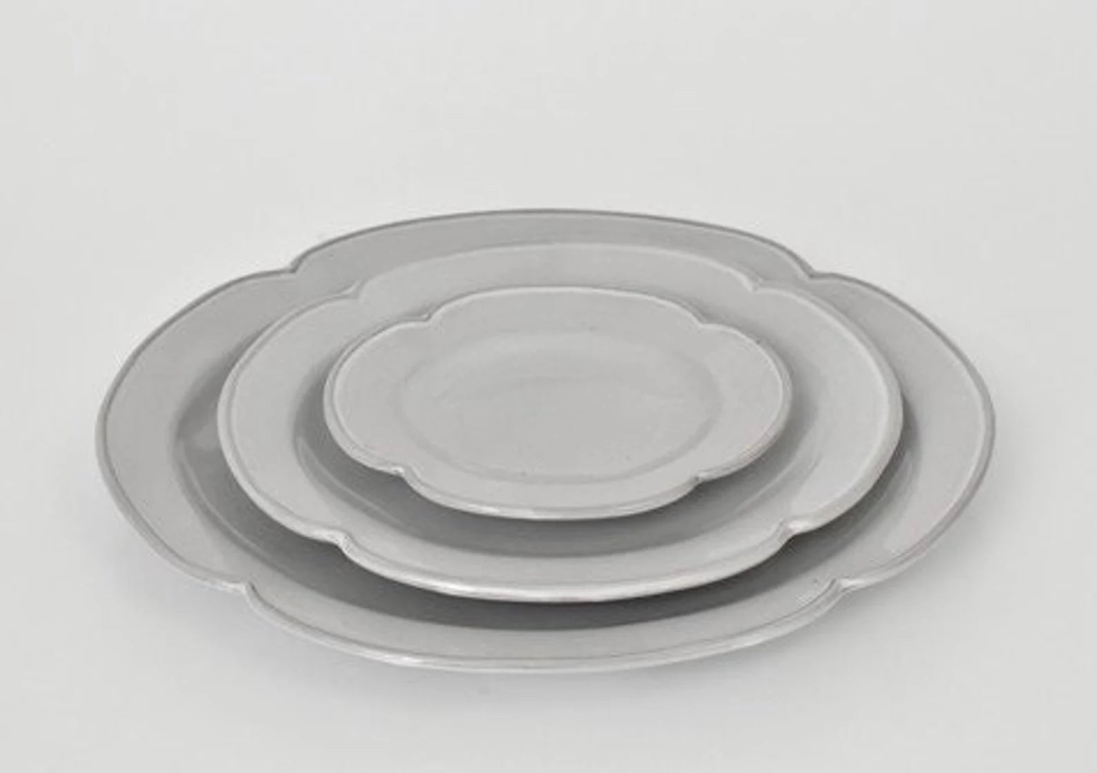 Japanese Minoware Cloud-Shaped Ceramic Plate, 3 sizes