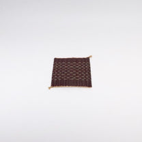 Handcrafted Square Yellow Hemp/Jute Coaster, Two Colors