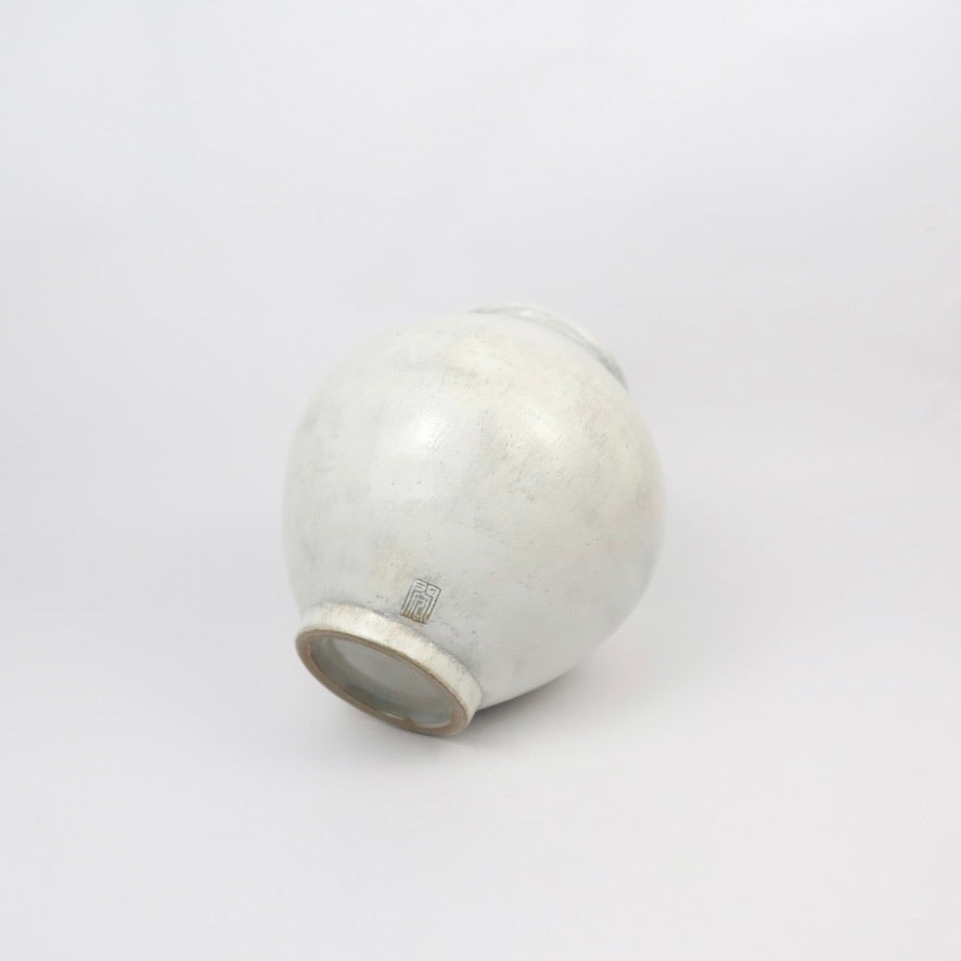 Korean Buncheong Moon Jar, H 6.5&quot;