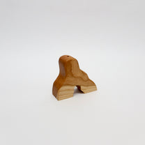 Handcrafted Wooden Organic Form Bud Vase, English Ash