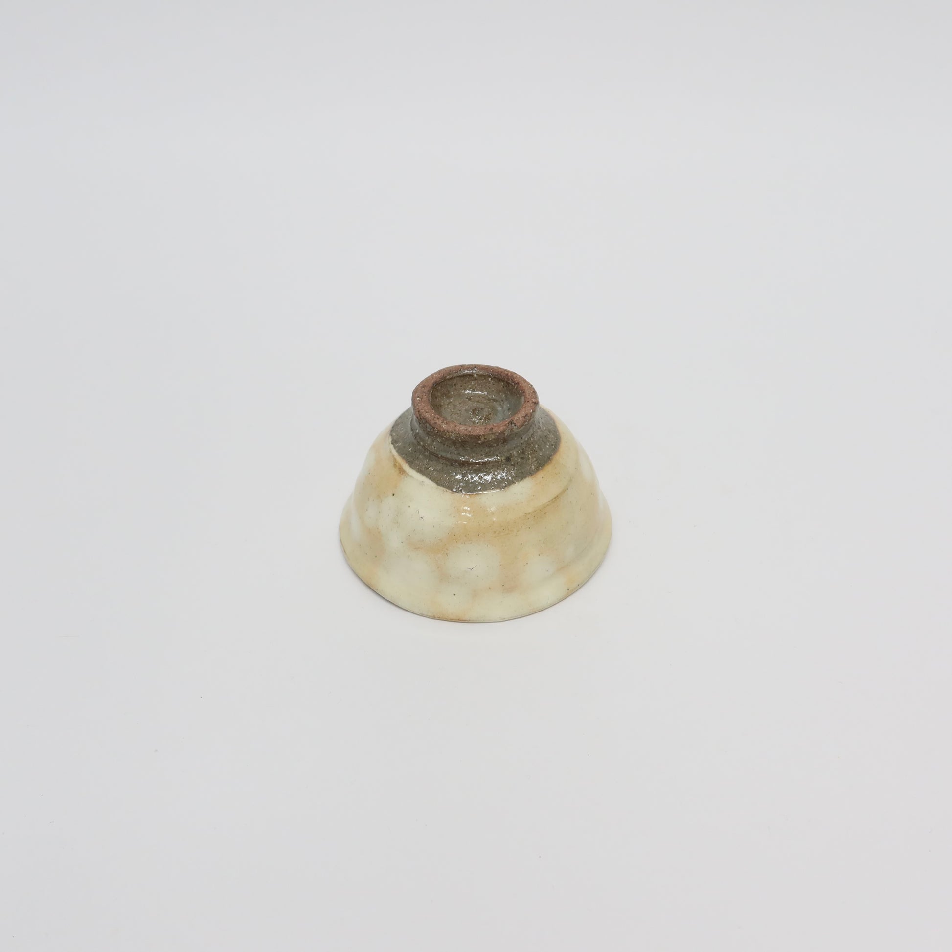 Japanese Shigaraki Gohonte Glaze Ceramic Bowl, Burnt Orange