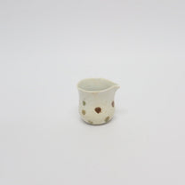 Korean Wood-fired Porcelain Dotted Gaiwan Teapot, Cooling Vessel &amp; Tea Cup