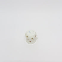 Korean Wood-fired Porcelain Dotted Gaiwan Teapot, Cooling Vessel &amp; Tea Cup
