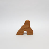 Handcrafted Wooden Organic Form Bud Vase, English Ash