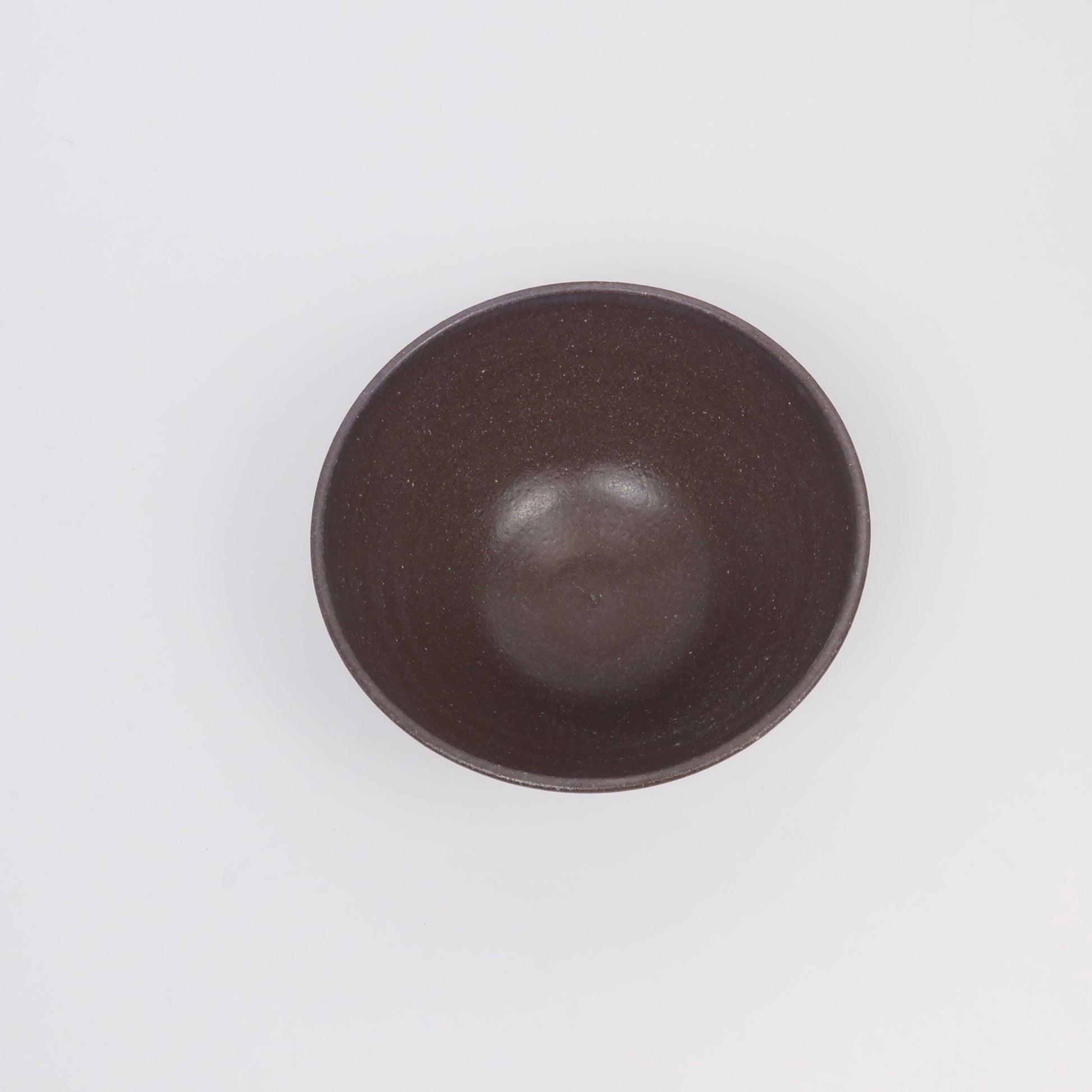 Japanese Shigaraki Ido-Nari 井戸形 Matcha Bowl, Brown with Purple Tint