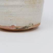 Wood-fired Shino Ceramic Katakuchi 片口 Matcha Whisking Bowl