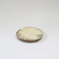 Korean Buncheong Texturized Round Shape Plates, 3 Sizes