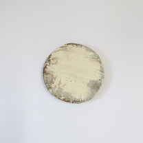 Korean Buncheong Texturized Round Shape Plates, 3 Sizes