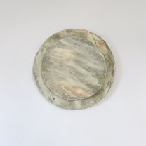 Korean Buncheong Texturized Round Shape Plates, 3 Sizes