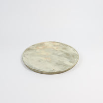 Korean Buncheong Texturized Round Shape Plates, 3 Sizes