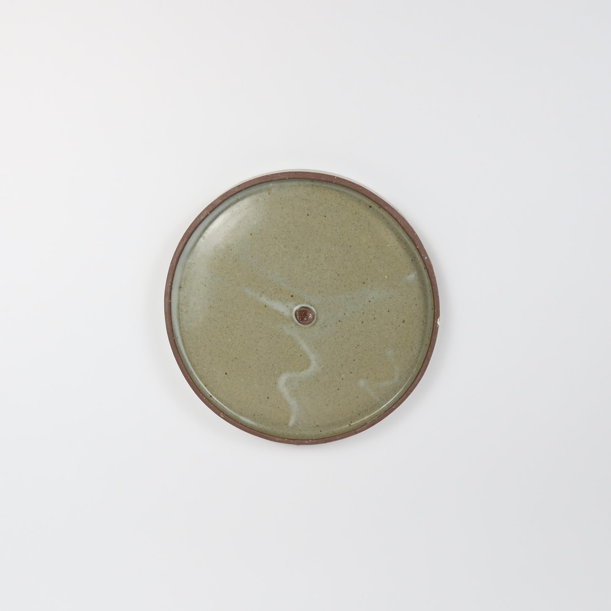 Korean Buncheong Texturized Round Shape Plates, 3 Sizes