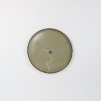 Korean Buncheong Texturized Round Shape Plates, 3 Sizes