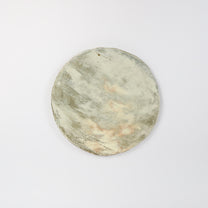 Korean Buncheong Texturized Round Shape Plates, 3 Sizes
