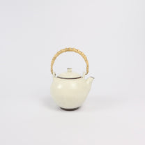 Korean Buncheong Teapot with Bamboo Handle
