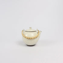 Korean Buncheong Teapot with Bamboo Handle