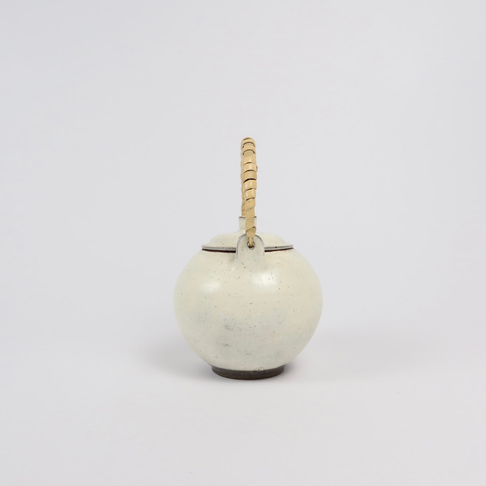 Korean Buncheong Teapot with Bamboo Handle
