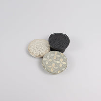 Korean Black-Glazed High-Footed Ceramic Plate
