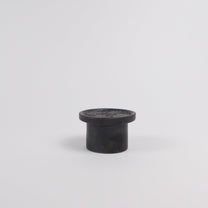 Korean Black-Glazed High-Footed Ceramic Plate