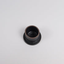 Korean Black-Glazed High-Footed Ceramic Plate