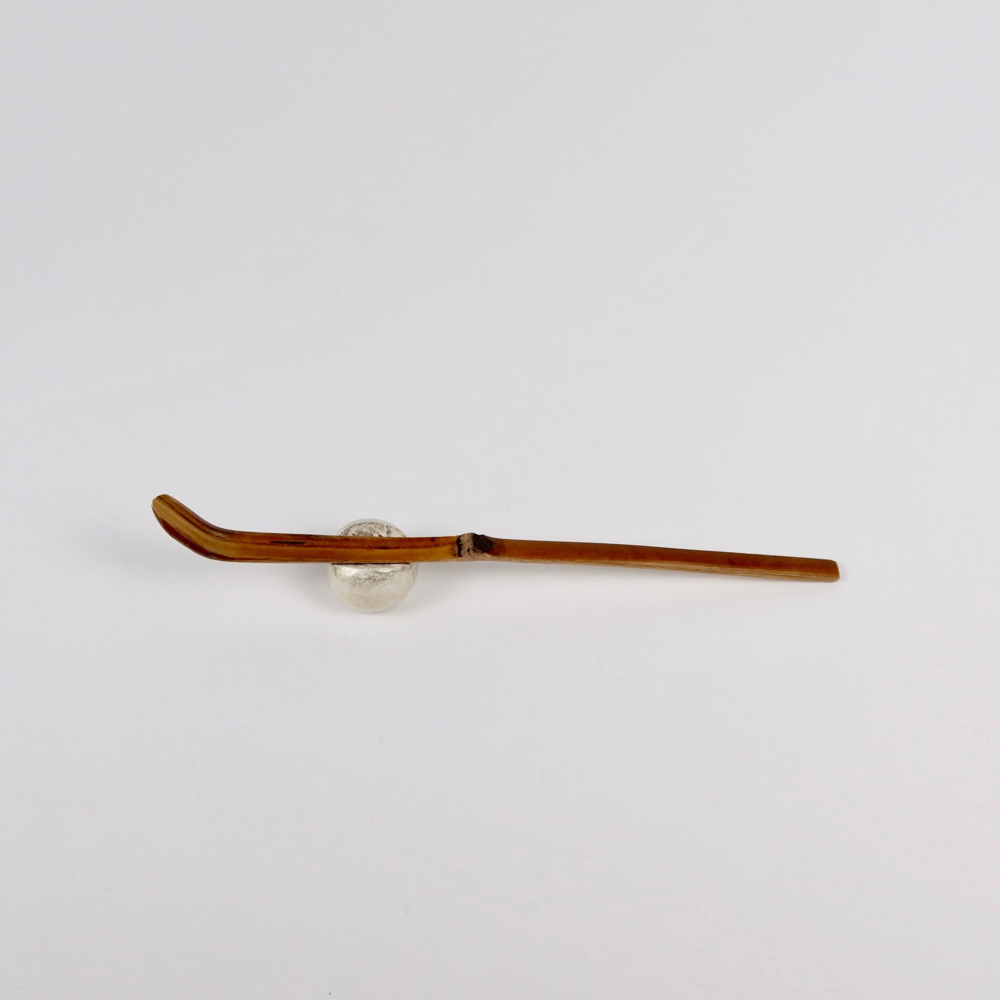 Korean Buncheong Silver Coated Ceramic Chopstick/Chashaku Rest