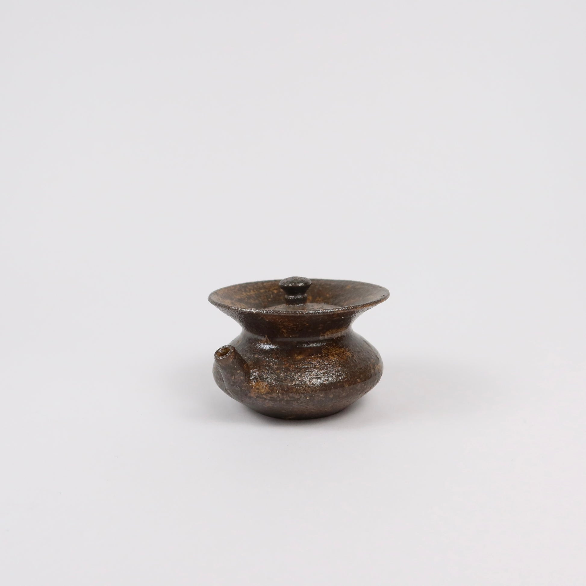 Korean Wood-fired Ash Glaze Teapot