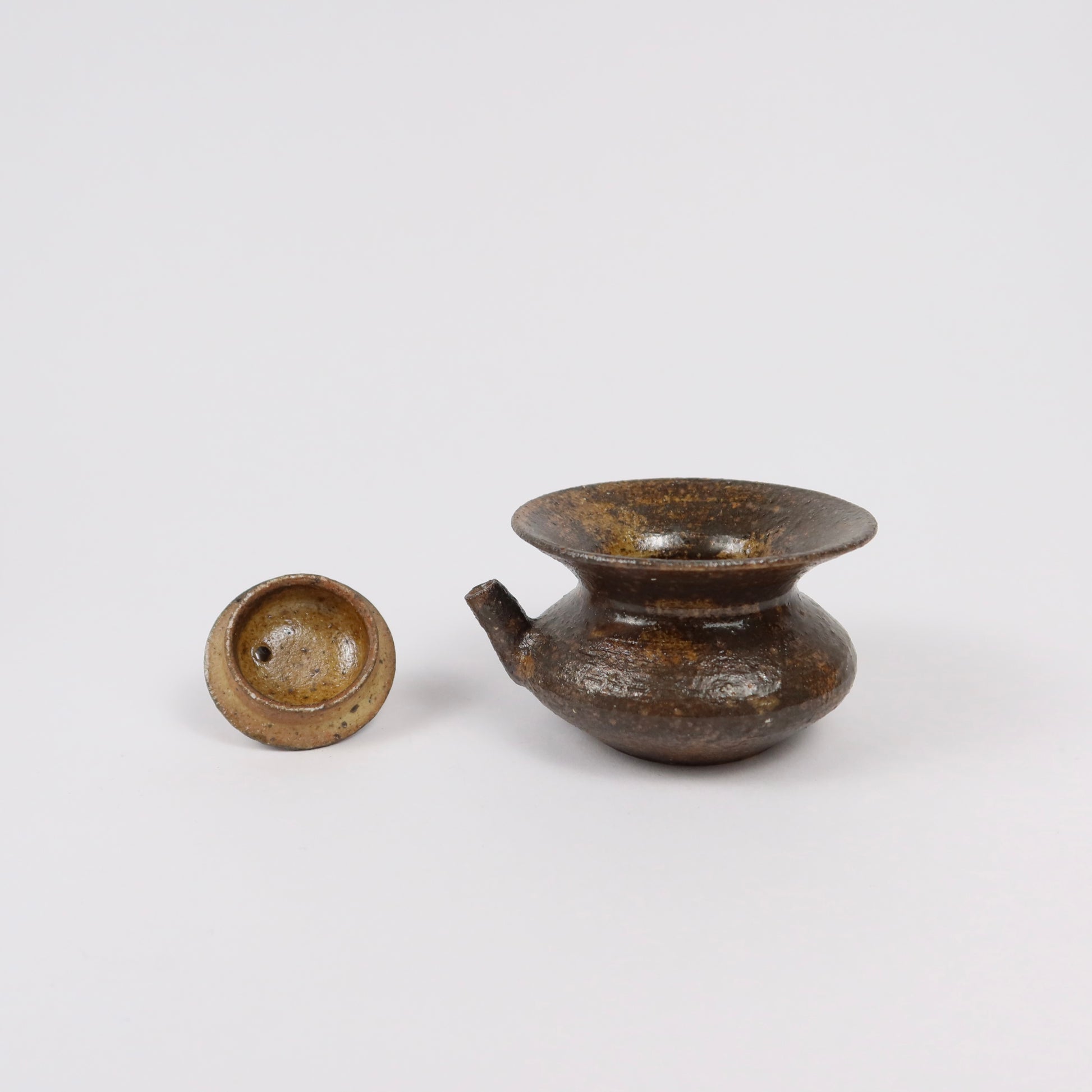 Korean Wood-fired Ash Glaze Teapot