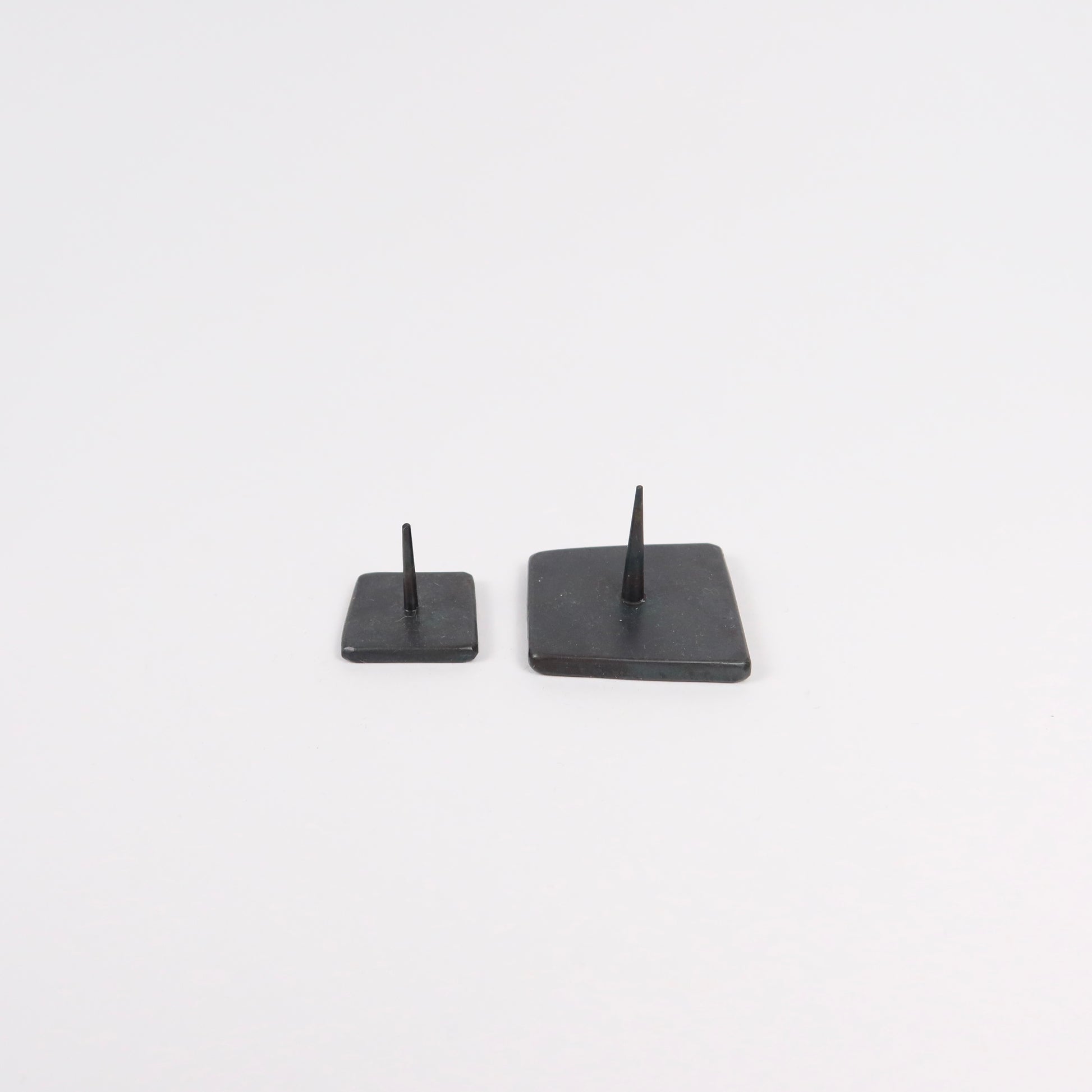 Japanese Iron Candle Stand handcrafted by Warosoku Diayo, 2 Sizes