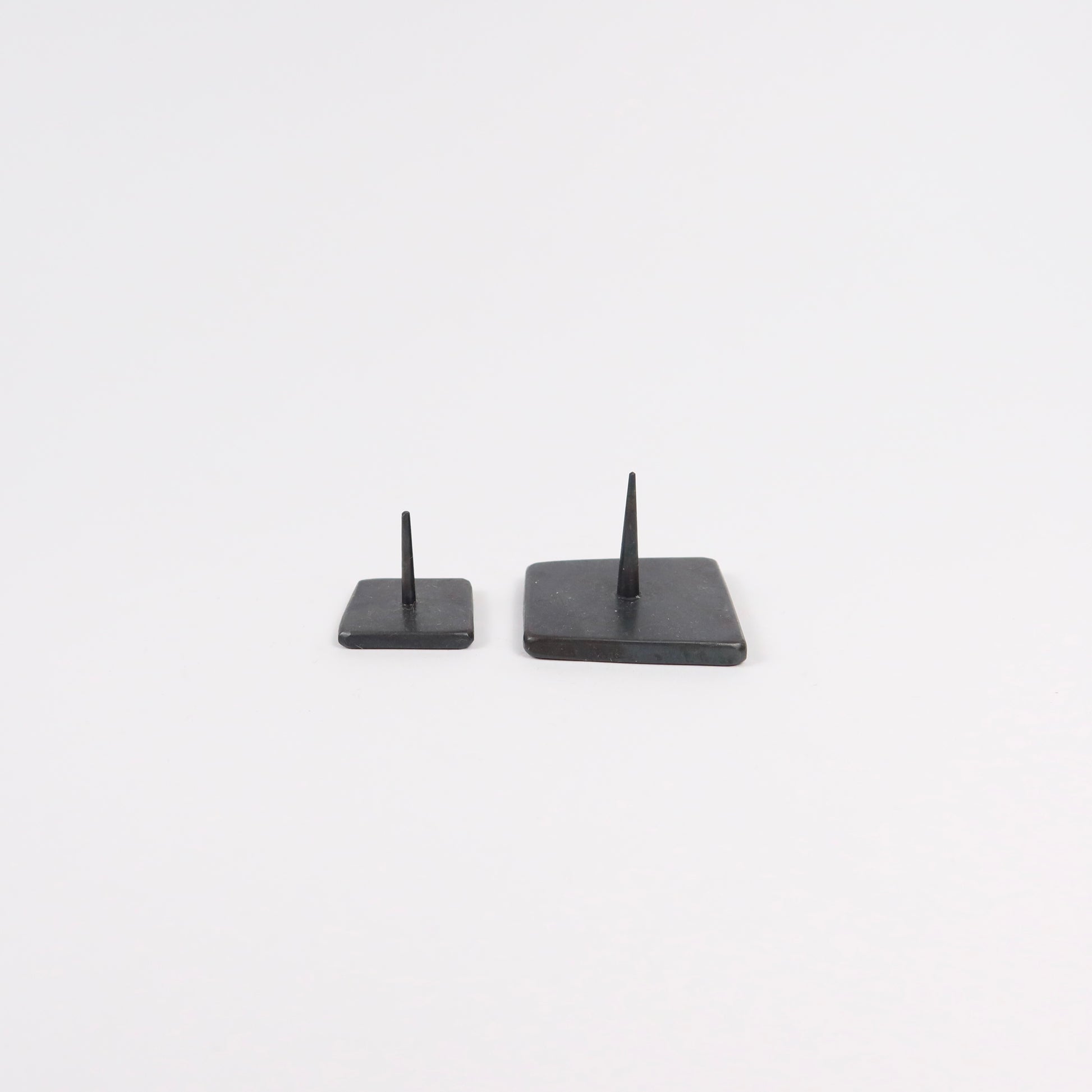 Japanese Iron Candle Stand handcrafted by Warosoku Diayo, 2 Sizes