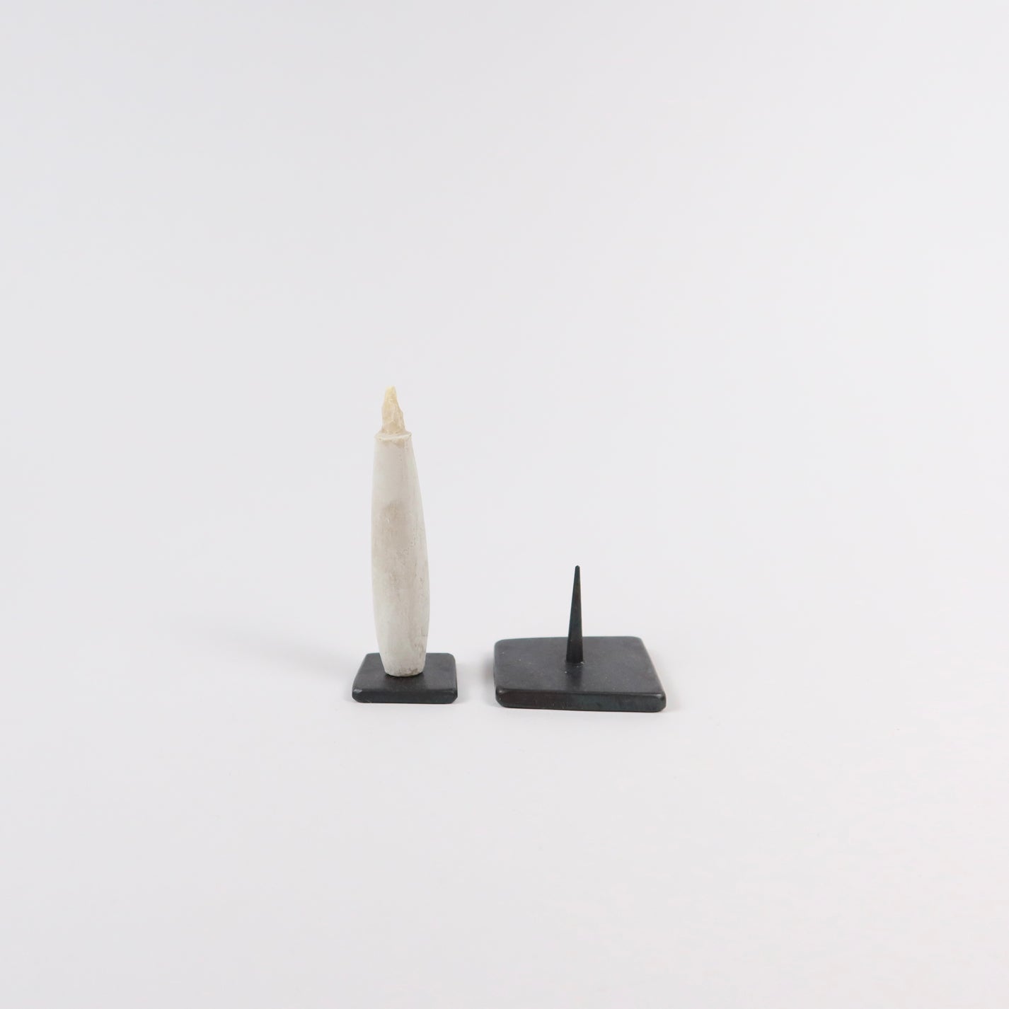 Japanese Iron Candle Stand handcrafted by Warosoku Diayo, 2 Sizes