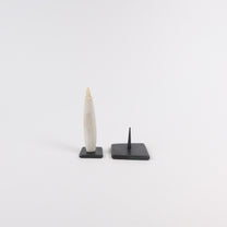 Japanese Iron Candle Stand handcrafted by Warosoku Diayo, 2 Sizes