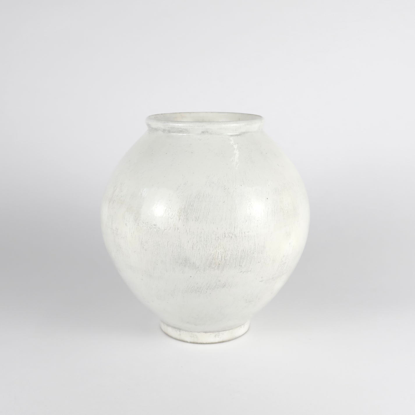 Korean Buncheong Moon Jar, H 6&quot;
