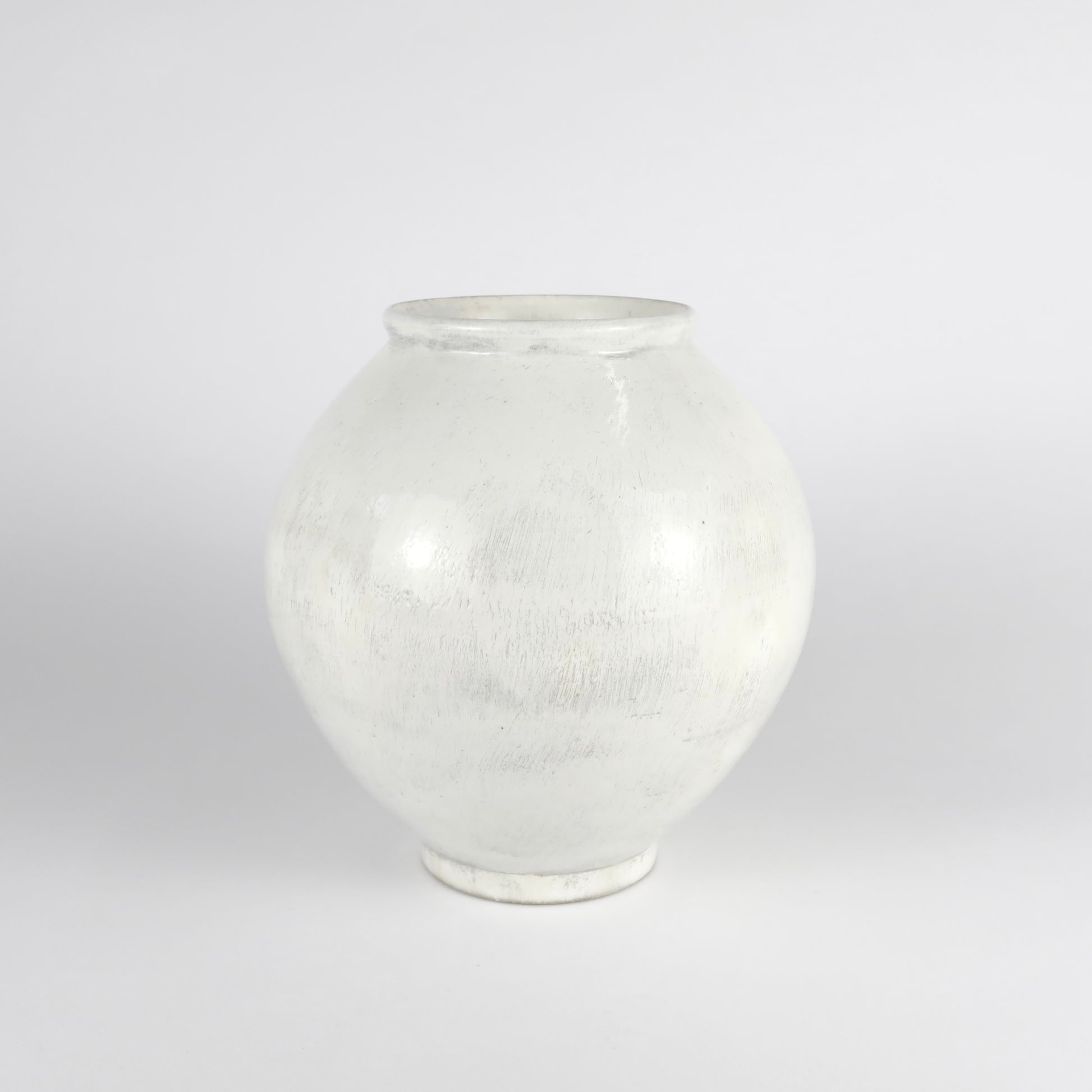 Korean Buncheong Moon Jar, H 6&quot;