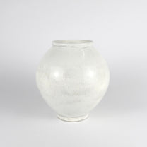 Korean Buncheong Moon Jar, H 6&quot;