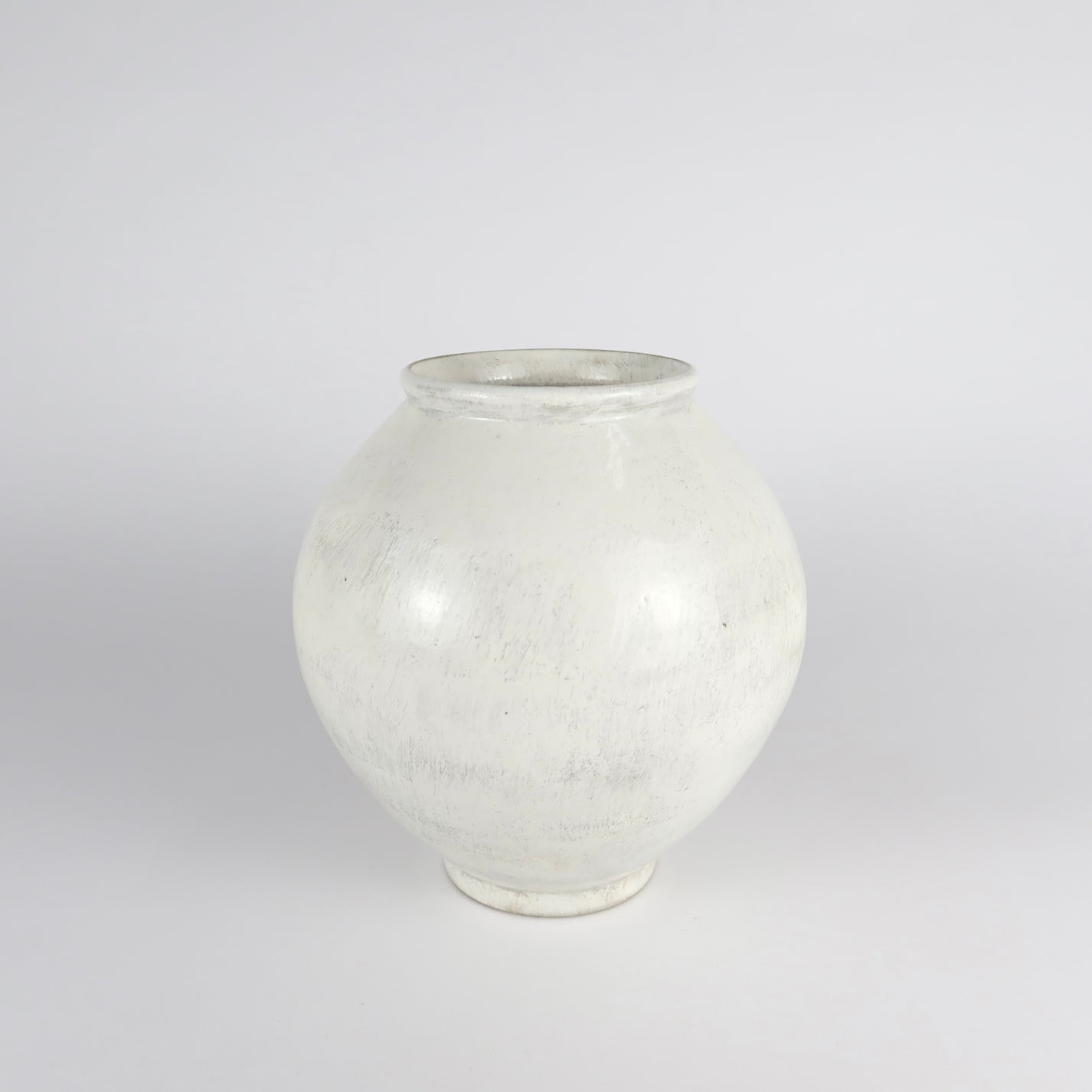 Korean Buncheong Moon Jar, H 6&quot;