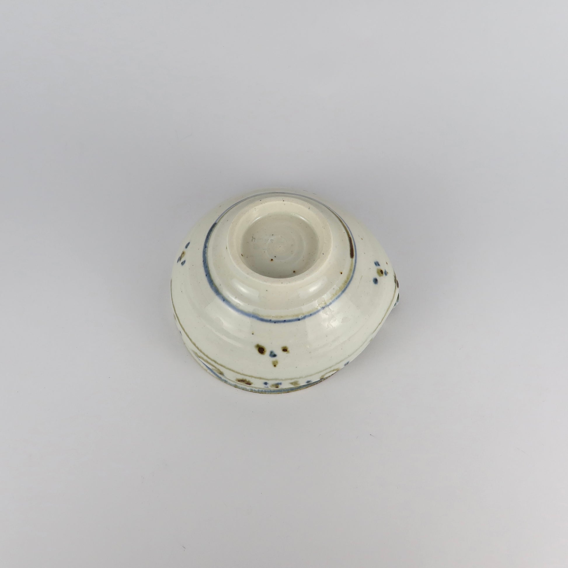 Japanese Haoto Katakuchi Matcha Bowl, Gosu Glazed