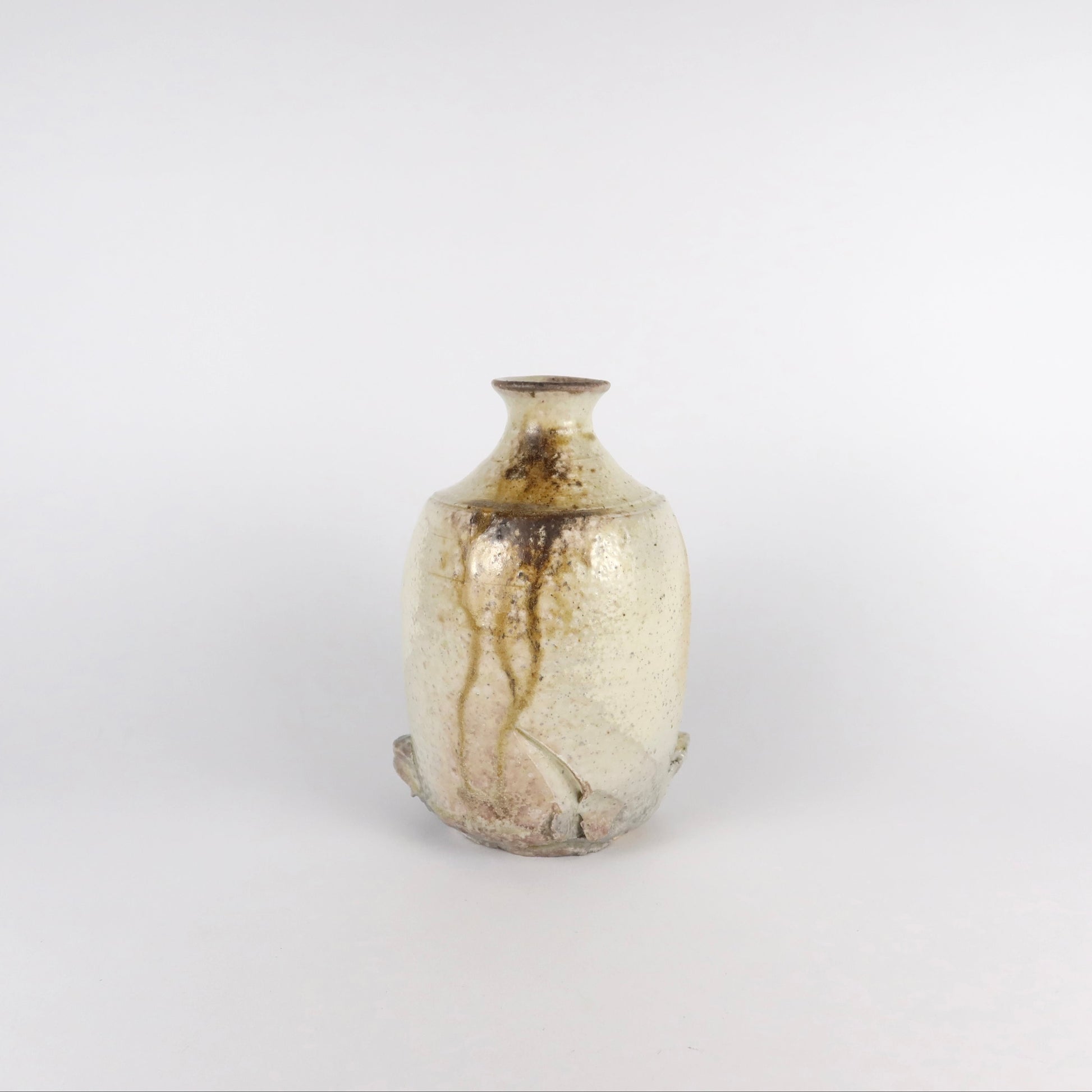 Wood-fired Ash-Glazed Ceramic Vase