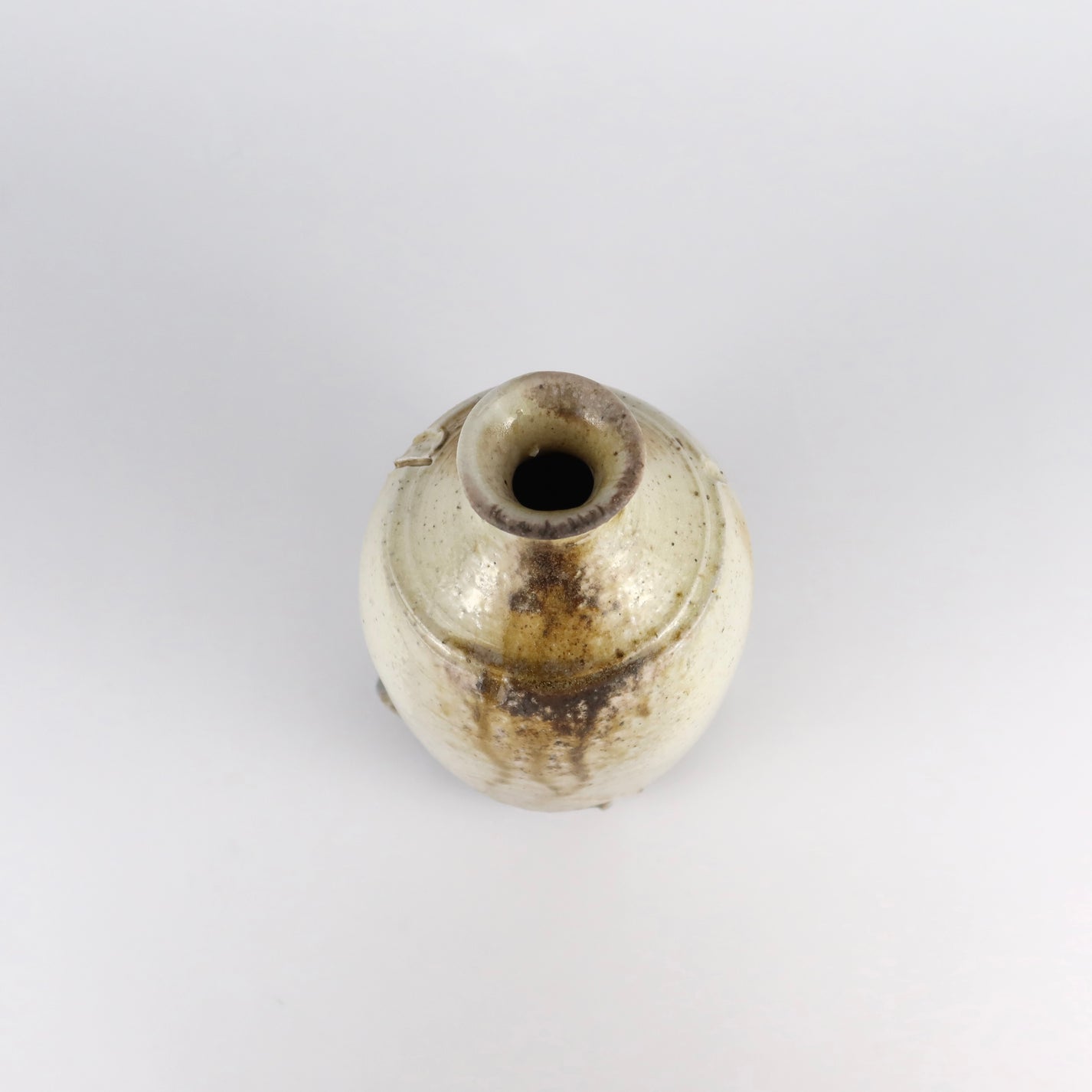 Wood-fired Ash-Glazed Ceramic Vase