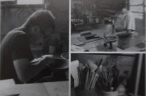 Japanese Haoto Katakuchi Matcha Bowl, Gosu Glazed