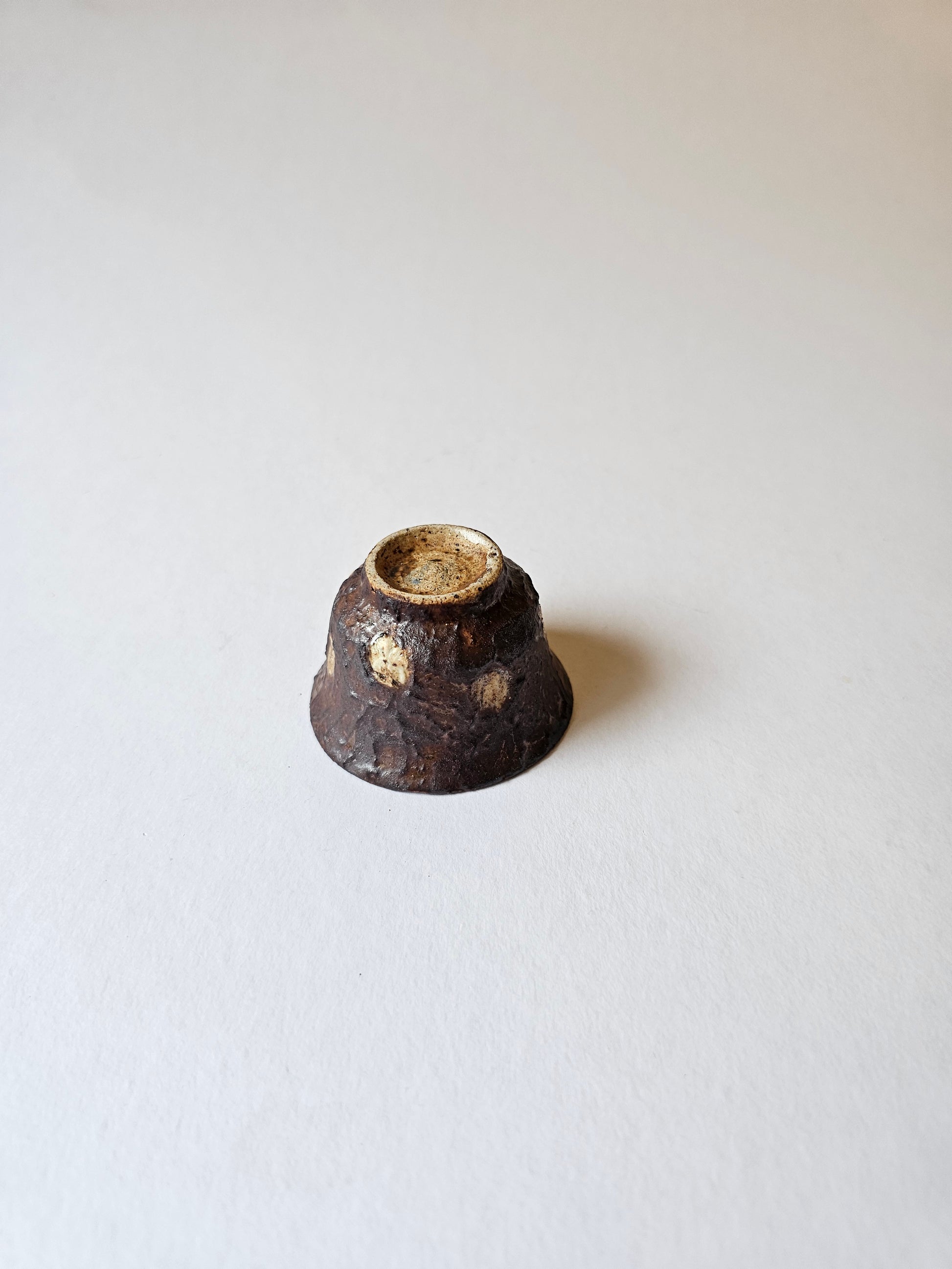 Korean Wood-Fired Ash-Glazed Dotted Tea Cup