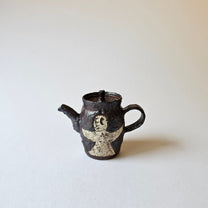 Korean Wood-Fired Ash-Glazed with Sanggam Inlaid Bird Patterns