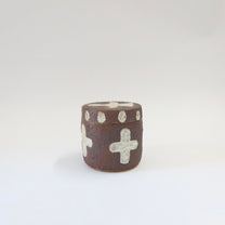 Korean Wood-fired Lidded Vessel with Bird Motif