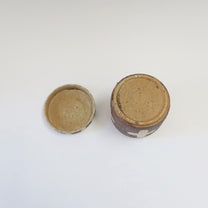 Korean Wood-fired Lidded Vessel with Bird Motif