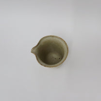 Korean Wood-Fired Ash-Glazed Pouring Vessel with Sanggam Inlaid Birth Patterns