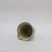 Korean Wood-Fired Ash-Glazed Pouring Vessel with Sanggam Inlaid Birth Patterns
