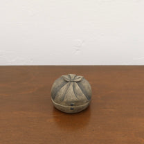 Korean Ceramic Bojagi Lidded Case, Bok (福)