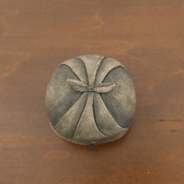 Korean Ceramic Bojagi Lidded Case, Bok (福)
