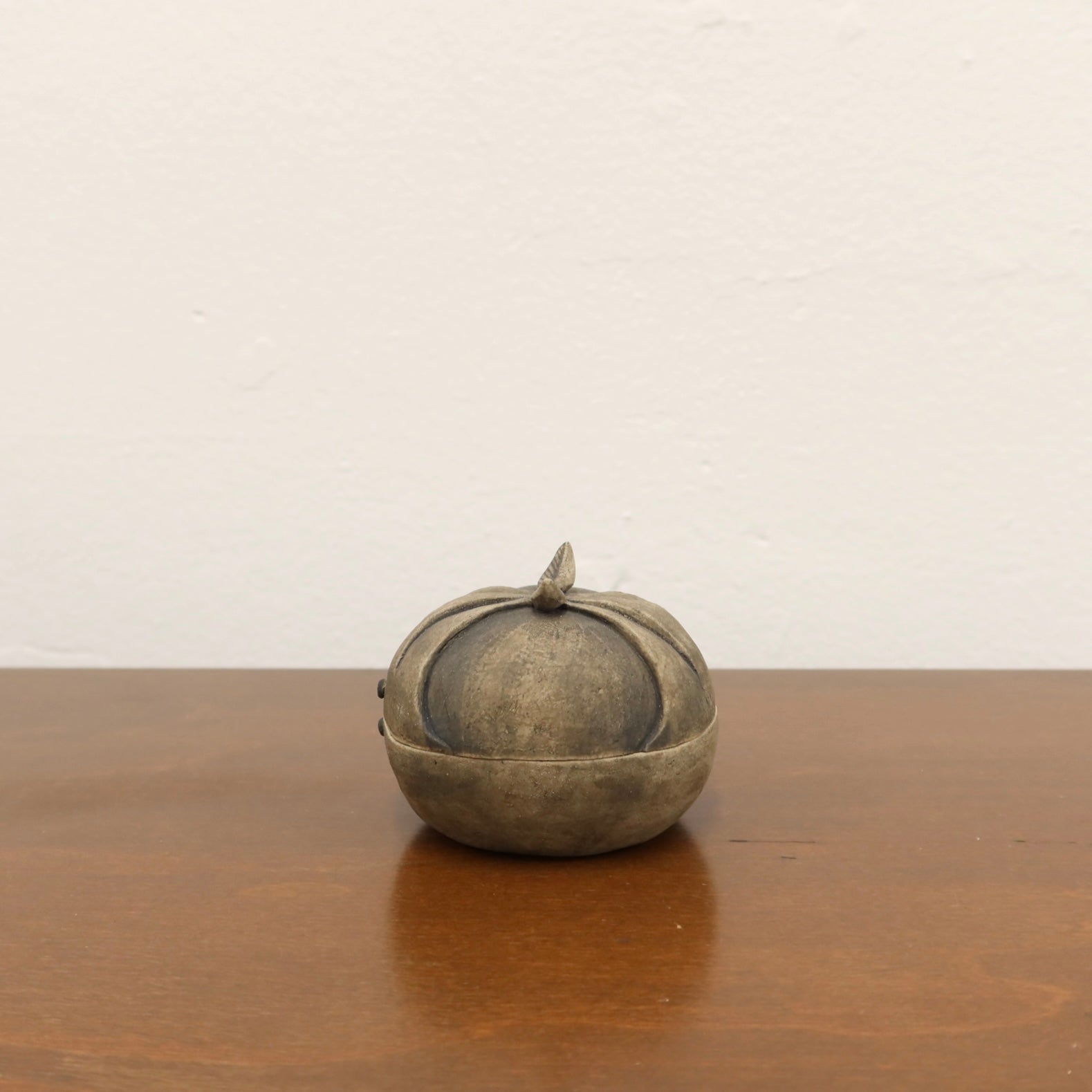 Korean Ceramic Bojagi Lidded Case, Bok (福)