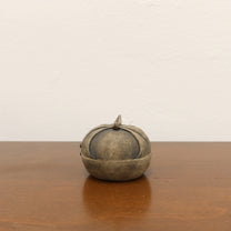 Korean Ceramic Bojagi Lidded Case, Bok (福)
