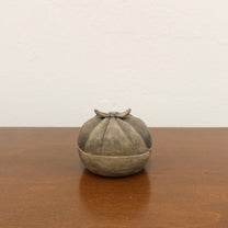 Korean Ceramic Bojagi Lidded Case, Bok (福)